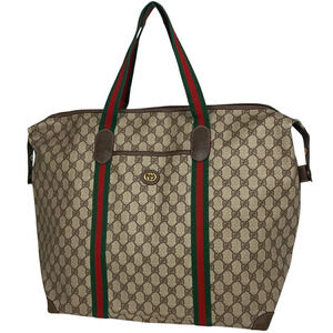 Gucci GG Boston bag Sherry Web canvas beige green red